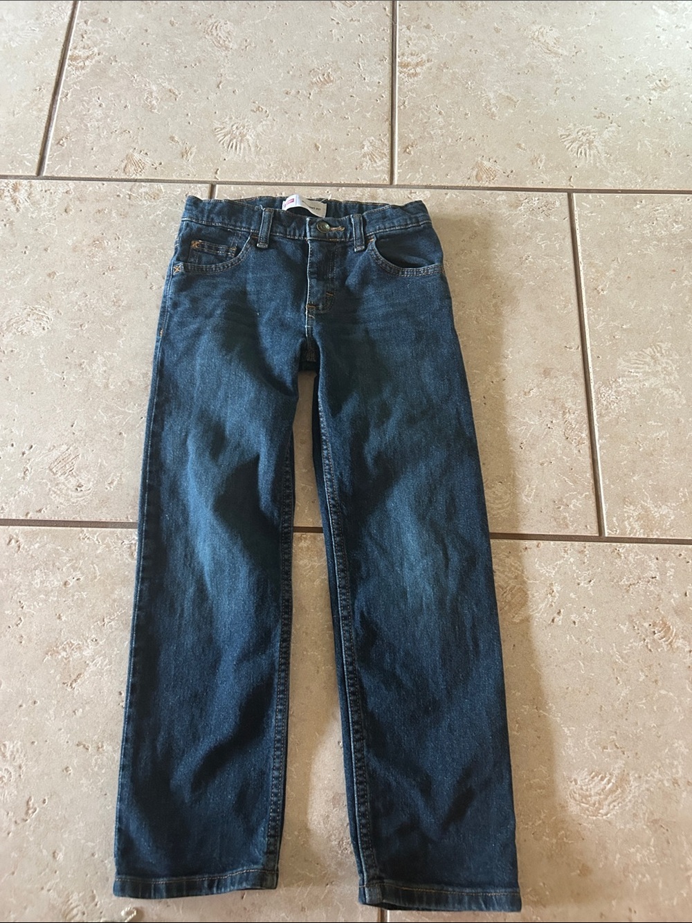 Wrangler Men's Straight Leg Jeans - Dark Blue Denim